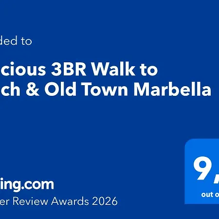 Spacious 3br Walk To & Old Town Apartamento Marbella
